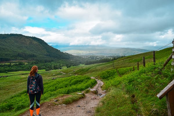 Views from a short way up the Mountain Track of Ben Nevis in 2021.