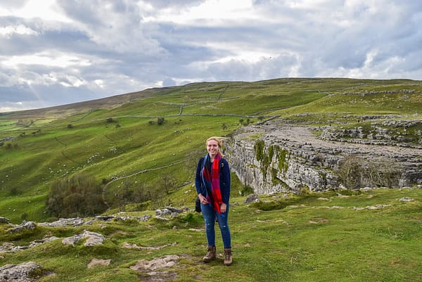 Me & Malham Cove Standing atop Malham Cove during my Yorkshire Dales weekend break.