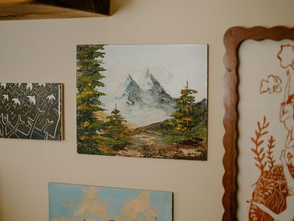 Mountain print on the wall, these make for great Christmas presents for hikers and mountain lovers.